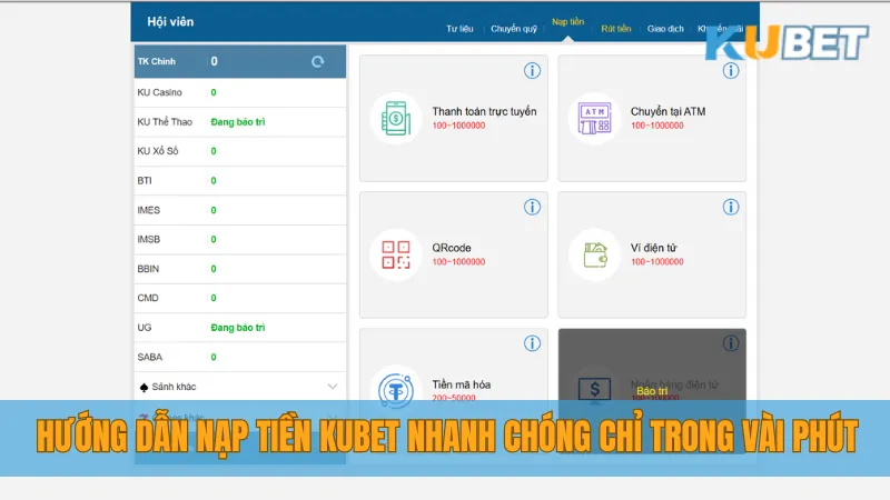 Nạp Tiền KUBET