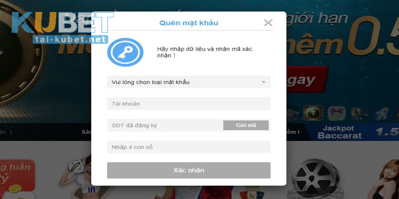 Trường hợp quên mật khẩu KUBET lẫn ID